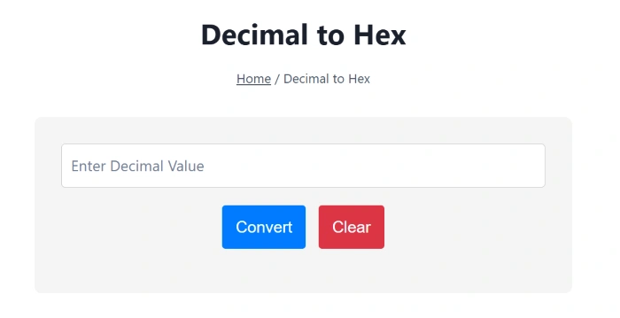 decimal to hex converter