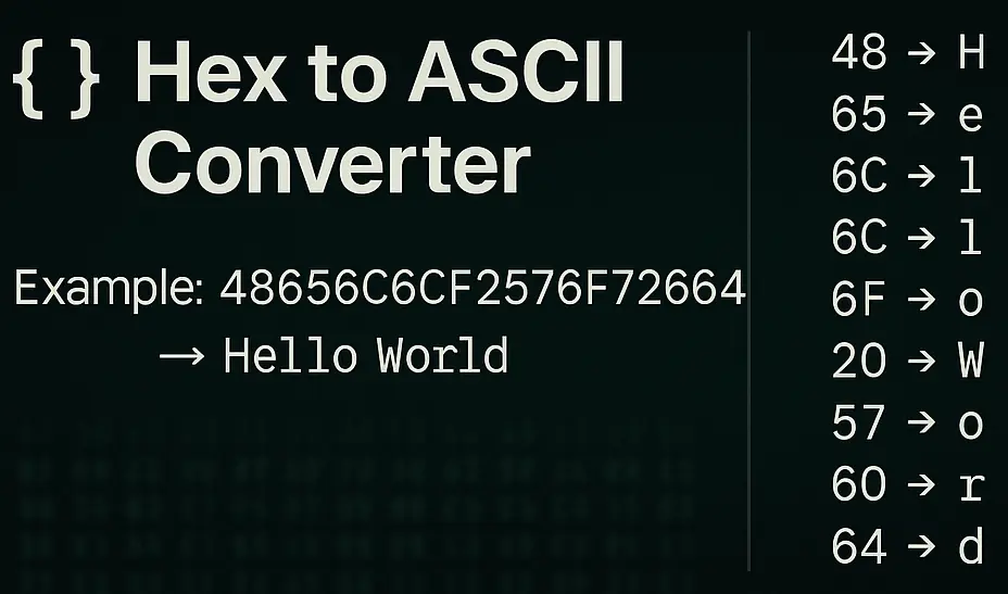 Hex to ASCII Hex to ASCII