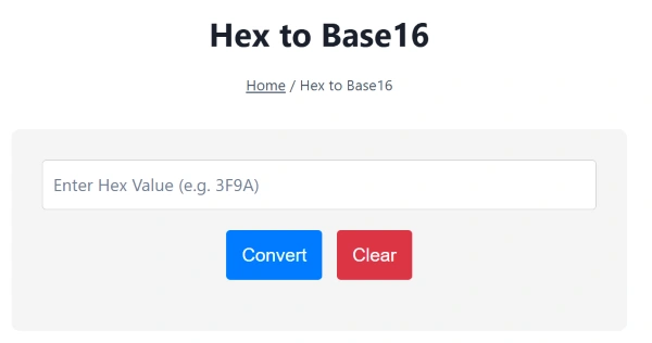 hex to base16 converter hex to base16 converter