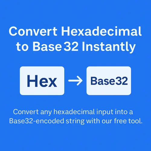 hex to base32 hex to base32