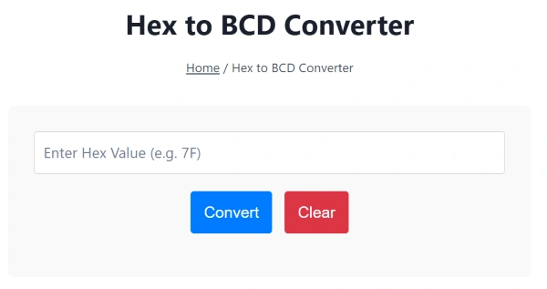 hex to bcd converter hex to bcd converter