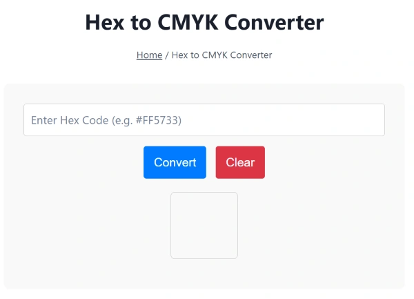 Hex to CMYK Converter Hex to CMYK Converter
