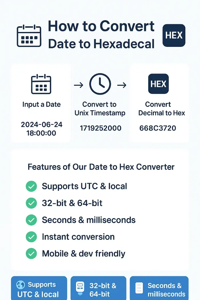 how does date to hexadecimal work