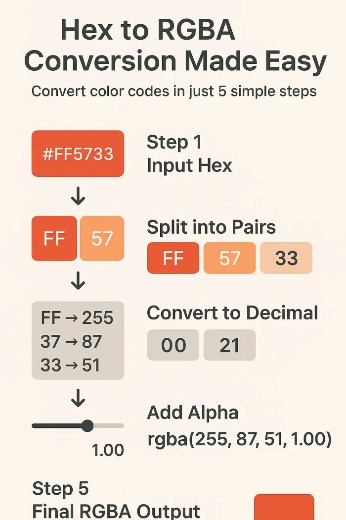 How Does Hex to RGBA Conversion Work