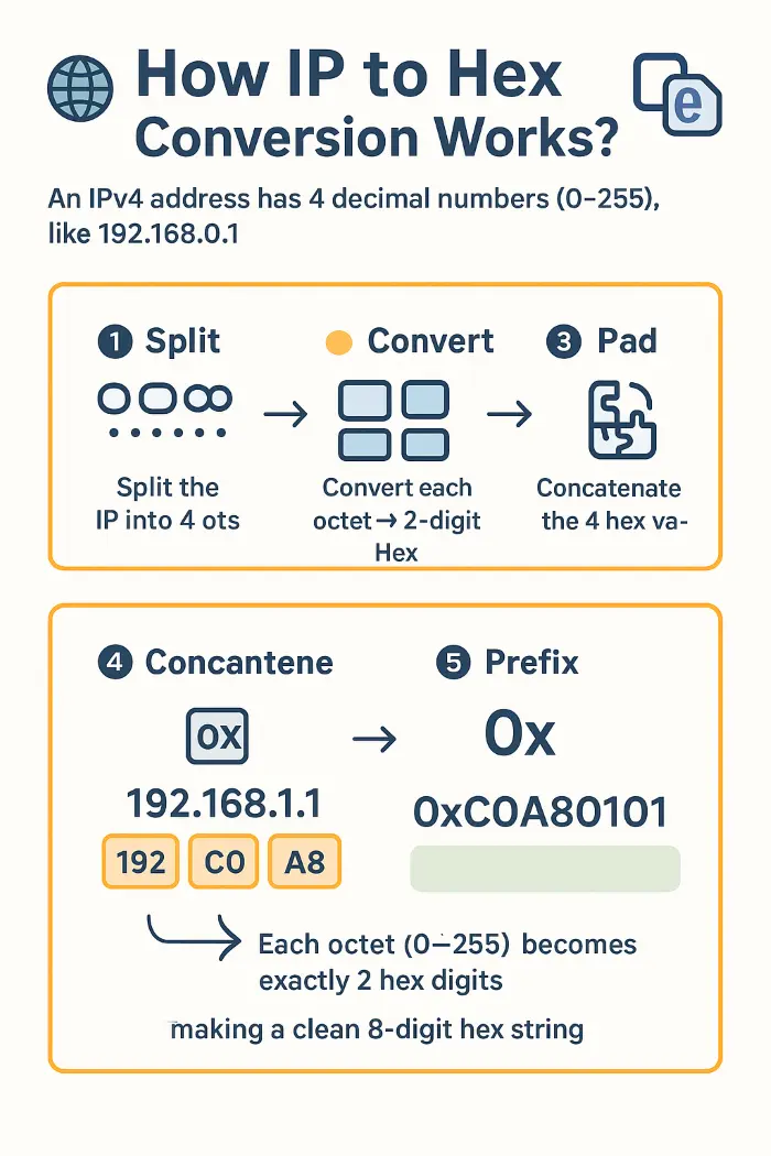 how the IP to hex conversion works how the IP to hex conversion works
