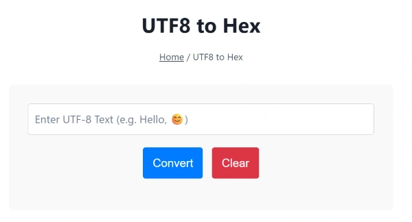 utf8 to hex converter utf8 to hex converter
